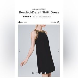 NWT BEADED DETAIL SHIFT DRESS SIZE 8